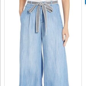 New Bella dahl Denim Pants size Large wide leg